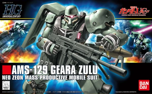 Bandai 5064088 #102 AMS-129 Geara Zulu Neo Zeon Mass-Productive Mobile Suit HGUC 1/144 Scale Model Kit
