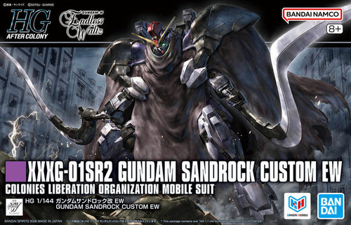 Bandai 5072542 #268 XXXG-01SR2 Gundam Sandrock Custom EW Colonies Liberation Organization Mobile Suit HG 1/144 Scale Model Kit