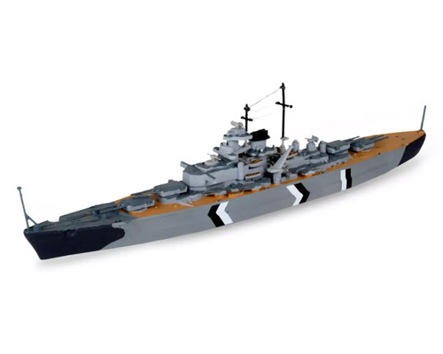 Revell RMX75802 German Battleship Bismarck 1/1200 Scale Model Kit w/Paint, Brush & Cement
