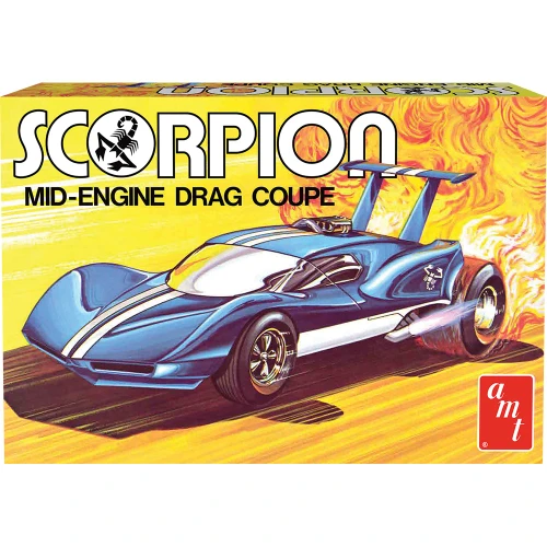 AMT AMT1501 Scorpion Mid-Engine Drag Coupe 1/25 Scale Model Kit