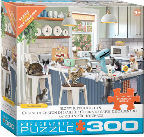 Eurographics 8300-6150 Sloppy Kitten Kitchen 300 Piece Puzzle