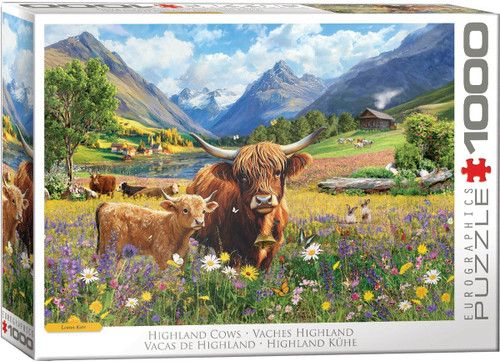 Eurographics 6000-6093 Highland Cows 1000 Piece Puzzle