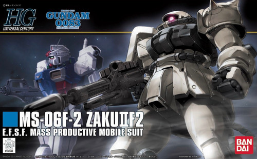 Bandai 5057745 #107 MS-06F-2 Zaku II F2 E.F.S.F. Mass-Productive Mobile Suit HGUC 1/144 Scale Model Kit