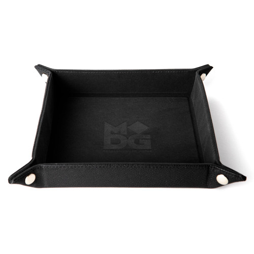 Fanroll 533 Velvet Dice Tray with Leather Backing - Black