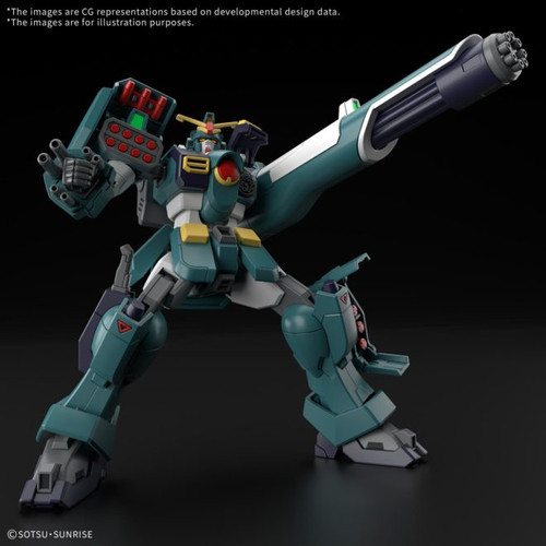 Bandai 5072052 #270 GT-9600 Gundam Leopard Containing Heavy Firearms Mobile Suit HG 1/144 Scale Model Kit
