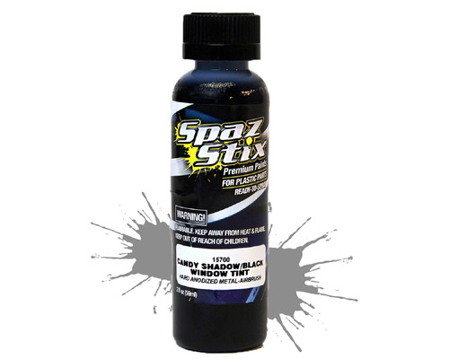Spaz Styx 15700 Candy Black Window Tint / Shadow Airbrush Paint 2oz