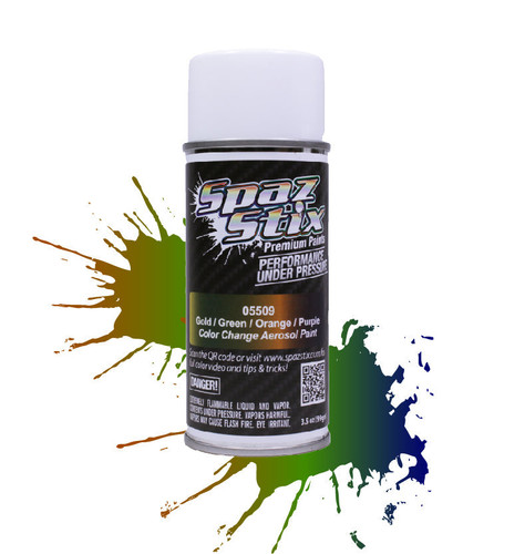 Spaz Styx 05509 Color Change Paint Gold/ Green/Orange/Purple Aerosol 3.5oz