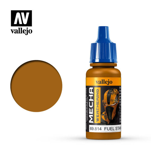 Vallejo 69.814 Mecha Color - Fuel Stains Gloss, 17 ml Bottle Vallejo 69.814 Mecha Color - Fuel Stains Gloss, 17 ml Bottle