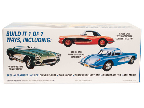 MPC 1002 1960 Chevy Corvette 7-in-1 1/25 Scale Model Kit