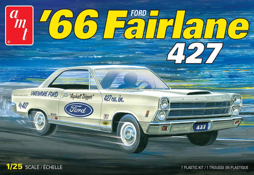 AMT 1263 1966 Ford Fairlane 427 1/25 Scale Model Kit AMT 1263 1966 Ford Fairlane 427 1/25 Scale Model Kit
