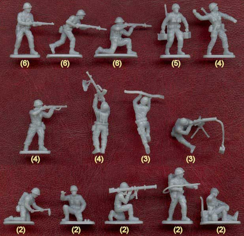 IMEX 529 Korean War US Army 1/72 Scale Figures Kit IMEX 529 Korean War US Army 1/72 Scale Figures Kit