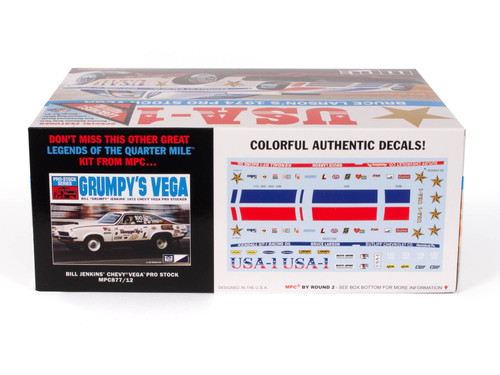 MPC 828 Bruce Larson USA-1 Pro Stock Vega 1:25 Scale Model Kit