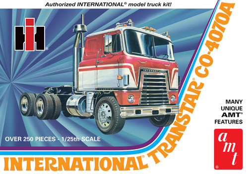 AMT 1203 International Transtar CO-4070A Semi Tractor 1/25 Scale Model Kit