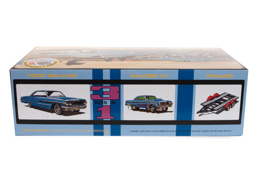 AMT 1223 Cal Drag Combo 1964 Galaxie, AWB Falcon & Trailer 1/25 Scale Model Kit