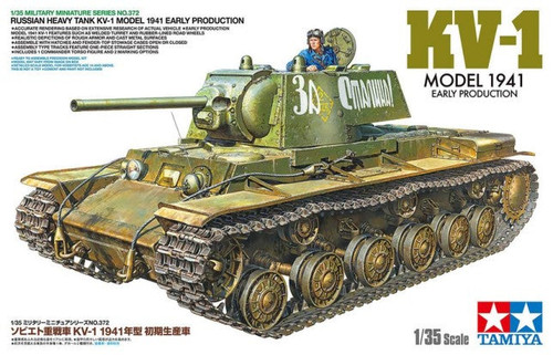 Tamiya 35372 1/35 Russian Heavy Tank KV-1N Model 1941 Early Prdctn Tamiya 35372 1/35 Russian Heavy Tank KV-1N Model 1941 Early Prdctn