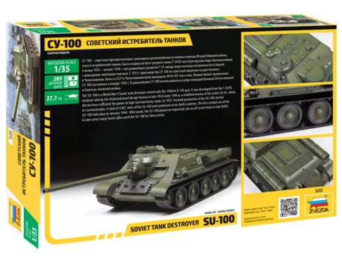 Zvezda 3688 1/35 Soviet Su100 Tank Destroyer