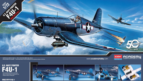 Academy Models 12457 F4U-1 Corsair U.S. Navy Fighter1 /72 Scale Model Kit Academy Models 12457 F4U-1 Corsair U.S. Navy Fighter1 /72 Scale Model Kit