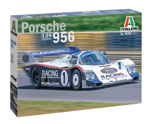 Italeri 3648 Porsche 956 #1 Race Car 1/24 Scale Model Kit Italeri 3648 Porsche 956 #1 Race Car 1/24 Scale Model Kit