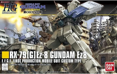 Bandai 5055753 #155 RX-79[G] Ez-8 Gundam Ez8 E.F.G.F. First Production Mobile Suit Custom Type HGUC 1/144 Scale Model Kit