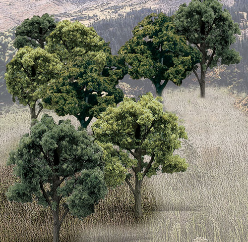 Woodland Scenics TR1571 Ready Made Trees Value Pack- Mixed Green