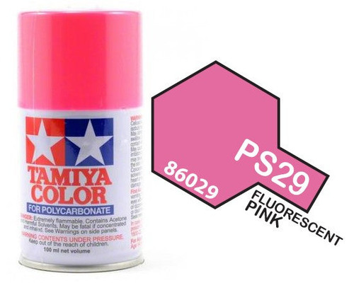 Tamiya 86029 PS-29 Fluorescent Pink Lexan Spray 100ml