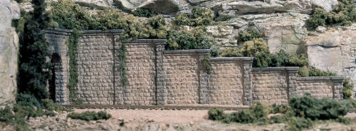 Woodland Scenics C1159 N Cut Stone Retaining Wall, 6 Pack
