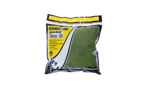 Woodland Scenics T49 Turf- Green Blend, 54 Cu In Bag