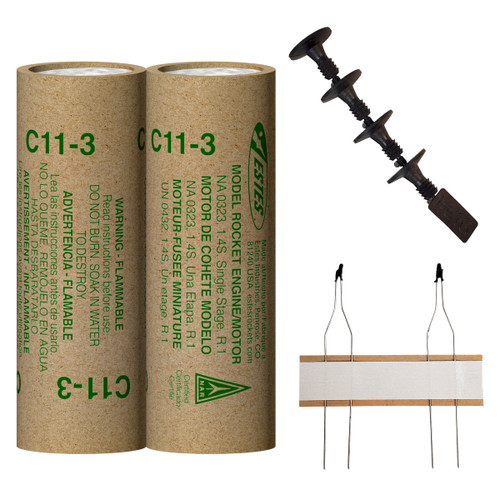 Estes Rockets 010025 C11-3 Rocket Engines 2 Pack, Was EST1522