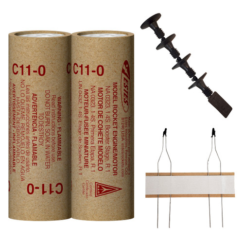 Estes Rockets 010048 C11-0 Rocket Engines 2 Pack, Was EST1521