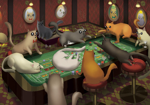 Exploding Kittens EKGPCRAPS107 Cats Playing Craps 500 Piece Jigsaw Puzzle Exploding Kittens EKGPCRAPS107 Cats Playing Craps 500 Piece Jigsaw Puzzle