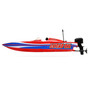 Pro Boat PRB08044T2 Lucas Oil 17" Power Boat Racer Self-Righting Deep-V RTR, Red