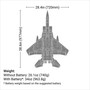 E-Flite EFL97500 F-15 Eagle 64mm EDF Jet BNF Basic with AS3X and SAFE Select