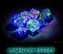 Chessex 27559 Nebula Primary/blue Luminary Polyhedral 7-Dice Set