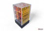 Chessex 26668 Gemini Translucent Red-Yellow Gold 16mm D6 Dice Block (12)