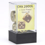 Chessex 29006 Gold Metallic 16mm d6 Dice Pair Chessex 29006 Gold Metallic 16mm d6 Dice Pair
