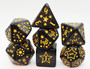 Foambrain Games 2690 Shooting Stars Barium RPG Dice Set