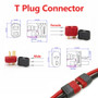 Hobbywurks HBYC2029 T Plug Connector Set w/ Solder Cap, 3 Pair