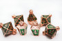 Foambrain Games 4497 Moonlit Lantern Coppered Acidfire - Metal RPG Dice Set