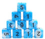 Foambrain Games 2196 12 piece D6s - Cumulus Cloud
