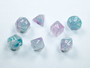 Chessex 20545 Luminary Nebula Mini-hedral Wisteria/white 7-Die Set