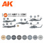 AK Interactive AK11744 3G Air - US Navy & USMC Modern Aircraft & Helicopter Colors AK Interactive AK11744 3G Air - US Navy & USMC Modern Aircraft & Helicopter Colors