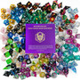 Hymgho Premium Gaming HY00243 Myster Full Matching Set of 7 Sharp Edge Resin Dice Set