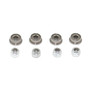 1RC Racing 1RC8505 Flanged Front Wheel Bearing Set, 1/18