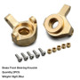 INJORA SCX24-08 8g/pcs Brass Front Steering Knuckles, RC Counter Weights for Axial SCX24