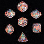 Hymgho HYOBRR106 Captured Magic Luster Cut Resin Dice Set - Opal