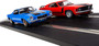 Scalextrics C1429T American Street Dual, 1970s Chevrolet Camaro Vs 1970s Ford Mustang 1/32 Scale Slot Car Race Track Set