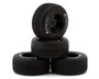 1RC Racing 1RC5702 1/24 Asphalt Late Model Pre-Mounted Tires (Black) (4) (Front & Rear) (Soft)