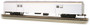 Bachmann 14405 HO 72' Smooth-Side Baggage Car Painted, Unlettered Aluminum