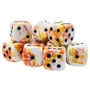 Chessex 24603 Brush Sunrise/Black 16mm D6 Dice Block (12 Dice)