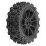 ProLine PRO1024610 Badlands MX 1.9" All-Terrain Buggy Tires 4 Mounted on Mach-10 Black 1.9" 12mm Hex Wheels for Typhon GROM 4x4 Front or Rear